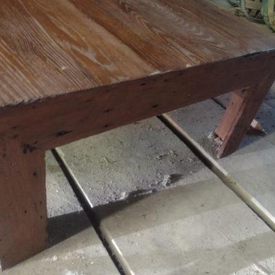 Hand Crafted Wormy Chestnut Coffee Table