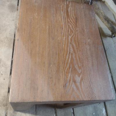 Hand Crafted Wormy Chestnut Side Table
