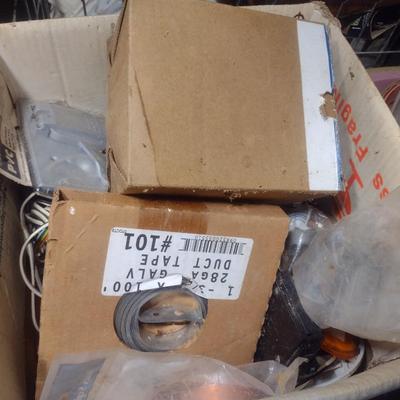 Large Collection of Electrical and Plumbing Hardware and Other