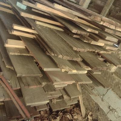 Large Stack of Reclaimed Barnwood Pile A