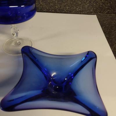 Collection of Cobalt/Blue Glass Pieces
