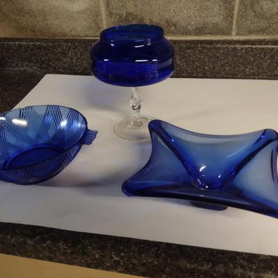 Collection of Cobalt/Blue Glass Pieces