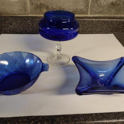 Collection of Cobalt/Blue Glass Pieces