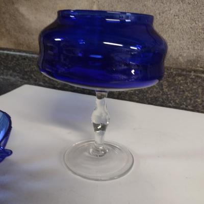 Collection of Cobalt/Blue Glass Pieces
