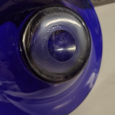 Cobalt Art Glass Bowl- Approx 11 1/4" in Diameter
