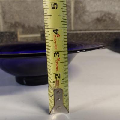 Cobalt Art Glass Bowl- Approx 11 1/4" in Diameter