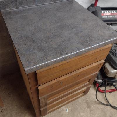 Four Drawer Work Cabinet with Countertop