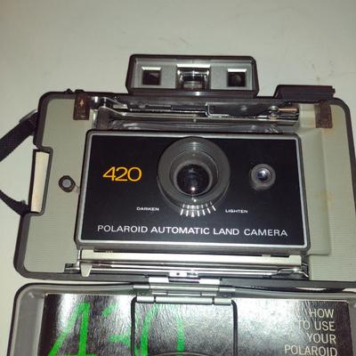Vintage Polaroid 420 Camera with Accessories