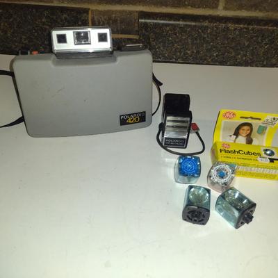 Vintage Polaroid 420 Camera with Accessories