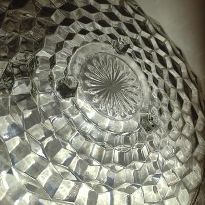 Pair of Vintage Fostoria American Clear Cake Plates/ Platters