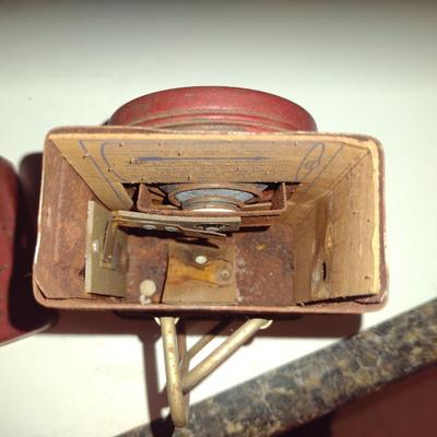 Pair of Vintage Collectibles- Metal Bank and Flashlight