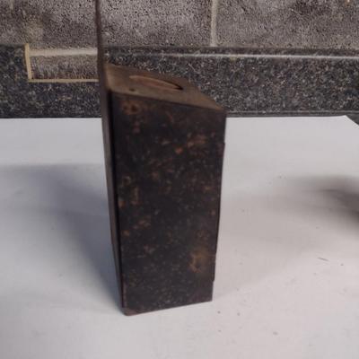 Pair of Vintage Collectibles- Metal Bank and Flashlight