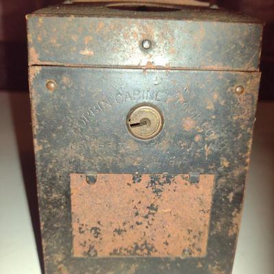Pair of Vintage Collectibles- Metal Bank and Flashlight