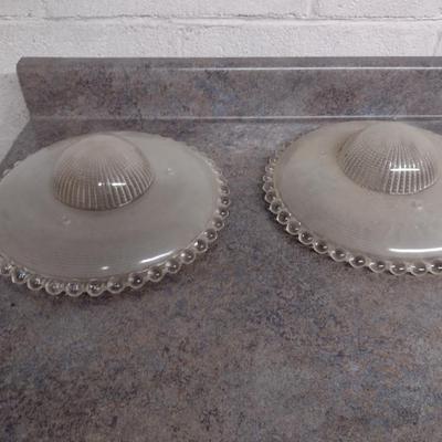 Pair of Glass Art Deco Light Shades