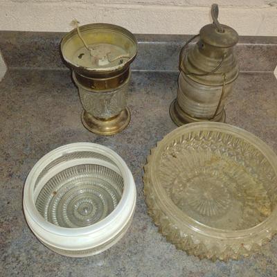 Collection of Lights and Glass Shades