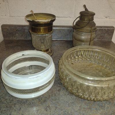 Collection of Lights and Glass Shades