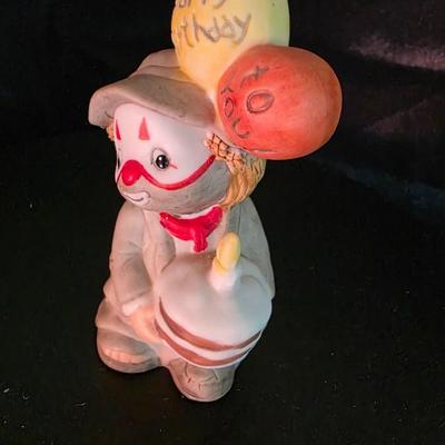 Vintage Enesco Li’l Vagabond “Happy Birthday” Clown Figurine – 1980s Collectible