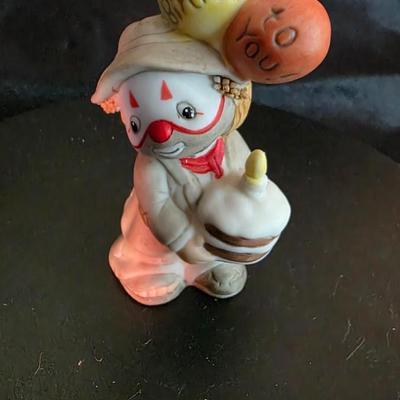 Vintage Enesco Li’l Vagabond “Happy Birthday” Clown Figurine – 1980s Collectible