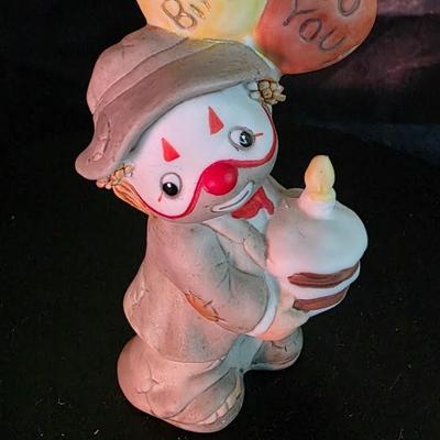 Vintage Enesco Li’l Vagabond “Happy Birthday” Clown Figurine – 1980s Collectible
