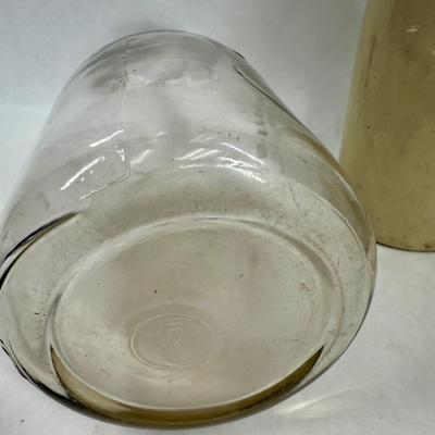 Antique Vintage Glass and Ceramic Bottle Lot