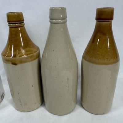 Antique Vintage Glass and Ceramic Bottle Lot