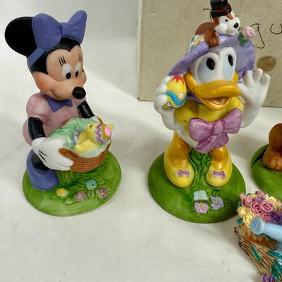 Sale Photo Thumbnail #260: Set of Disney Easter figurines. The figurines are Mickey Mouse, Minnie Mouse, Donald Duck, Daisy Duck, and Pluto