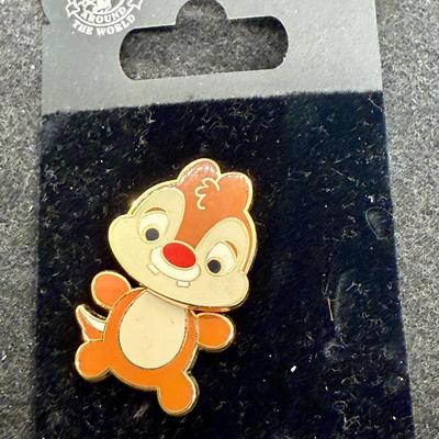 Sale Photo Thumbnail #195: Disney pin featuring the character Dale from the Chip 'n' Dale franchise. The pin is a bobble-head