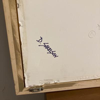 Dennis Sakelson (20th/21st Century, Bucks County, PA) - 'Bedroom' or Untitled Large-Scale Abstract on Cardboard