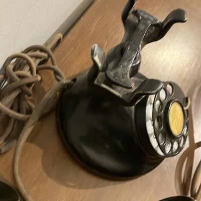 Vintage Western Electric Model 500 Black Rotary Dial Desk Phone - Refurbished for Modern Landline Use