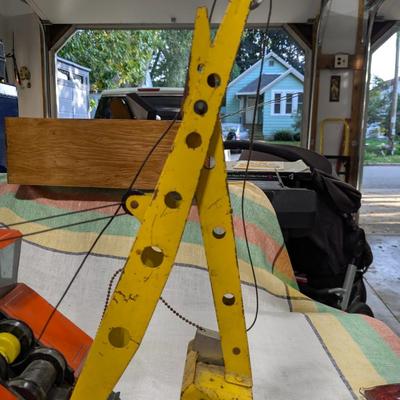 Vintage Nylint Steam Shovel Excavator Crane Pressed Steel Toy 1960s Orange USA