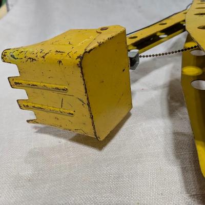 Vintage Nylint Steam Shovel Excavator Crane Pressed Steel Toy 1960s Orange USA