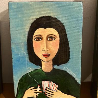 Three Original Paintings on Canvas - Outsider Art