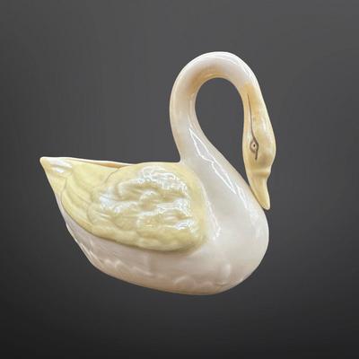 Vintage Belleek Swan Figurine