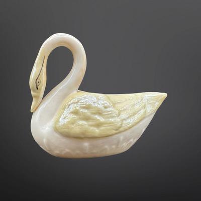 Vintage Belleek Swan Figurine