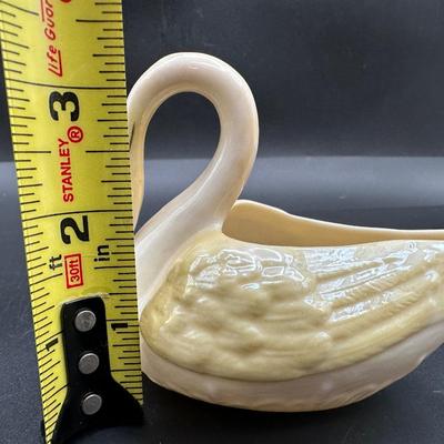 Vintage Belleek Swan Figurine