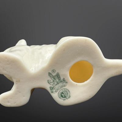 Vintage Belleek Scottish Dog Figurine