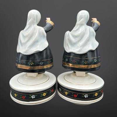 Pair of Israeli Miss Music Boxes by Schmid Brothers