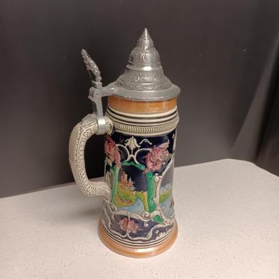 HAND PAINTED STEIN MADE IN GERMANY