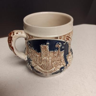 MUSICAL GERMAN STEIN WITH SWISS MOVEMENT PLUS A MUG MADE IN GERMANY