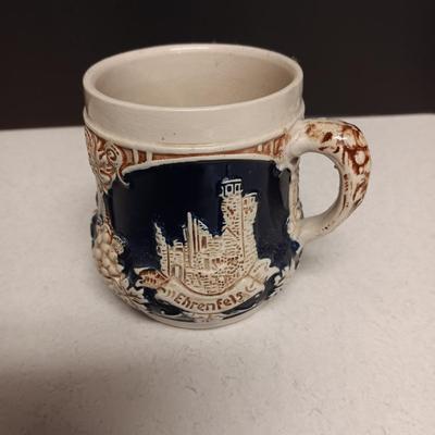 MUSICAL GERMAN STEIN WITH SWISS MOVEMENT PLUS A MUG MADE IN GERMANY