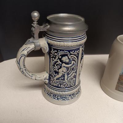 GERZ STEIN FROM W. GERMANY AND A BEER MUG MARKED W. GERMANY