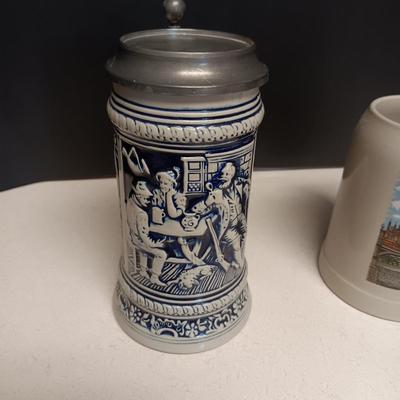 GERZ STEIN FROM W. GERMANY AND A BEER MUG MARKED W. GERMANY