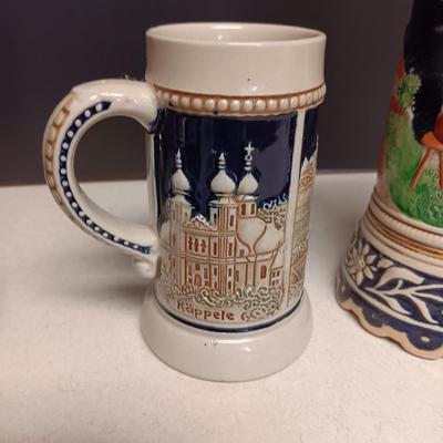 2 MUSICAL STEINS FROM W. GERMANY PLUS A BEER MUG
