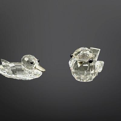 Swarovski Crystal Duck and Bird Figurines