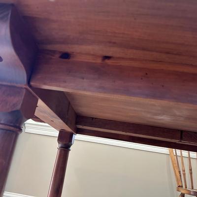 Solid Wood Dining Table with 6 Windsor Chairs