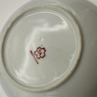 Vintage TA Japan Hand-Painted Floral Cups and Saucers