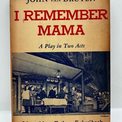I Remember Mama By John Van Druten - FIRST EDITION