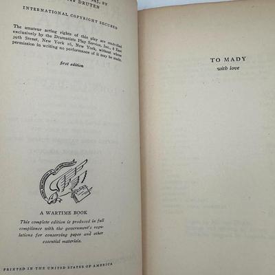 I Remember Mama By John Van Druten - FIRST EDITION