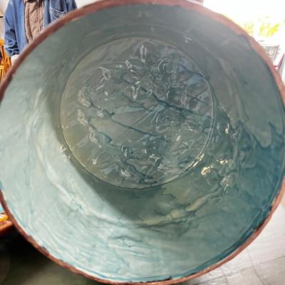 1169 Majolica George Jones Picket Fence Pottery Domed Cake Server