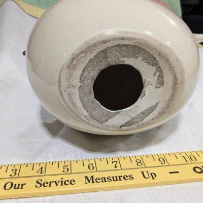 Studio Art MCM Pottery Hen w/ Brass Head